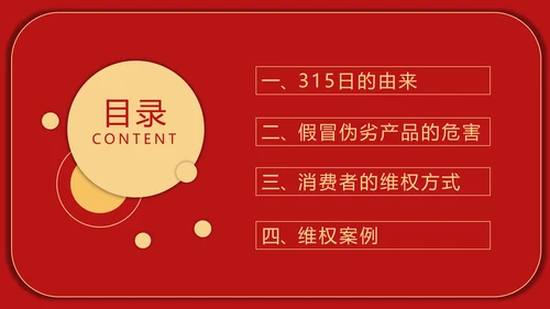 国际消费者权益保护日打假科普PPT模板