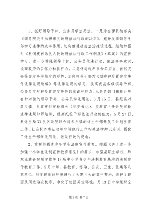 司法局六五普法年度工作汇报.docx