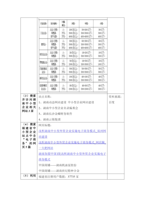 电子商务作业：福建省福州市——中小型企业电子商务发展状况调查表.docx