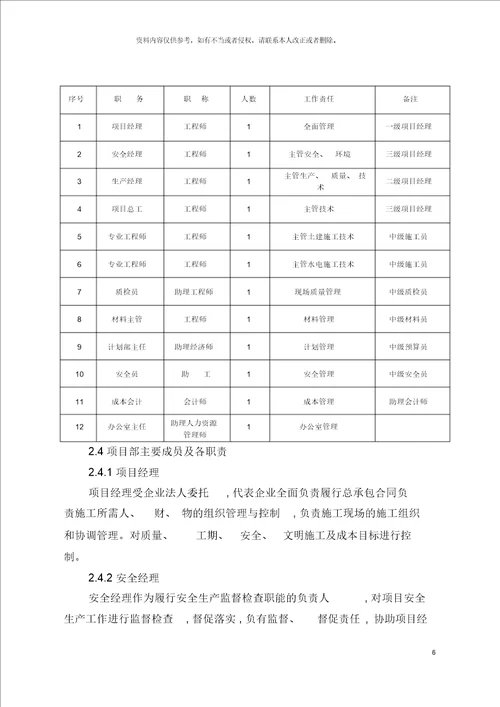 大观供电营业所施工组织设计