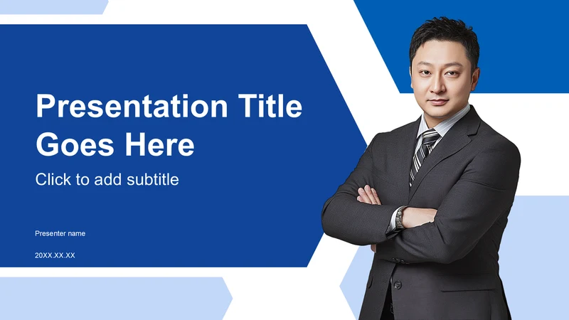 蓝色商务风商务培训PPT主题