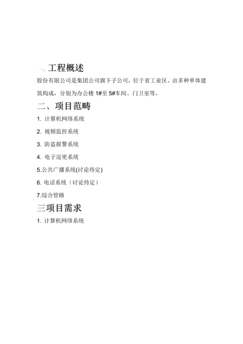 公司弱电综合关键工程重点规划专题方案.docx