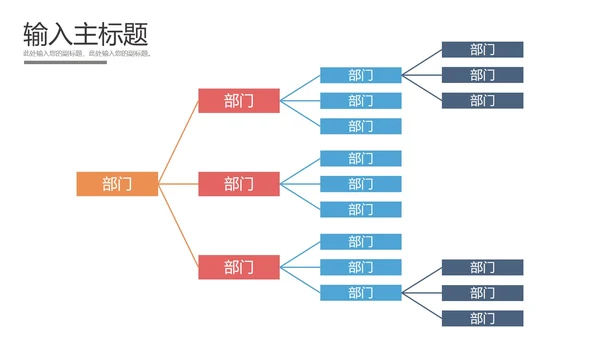 组织结构样式合集PPT模板