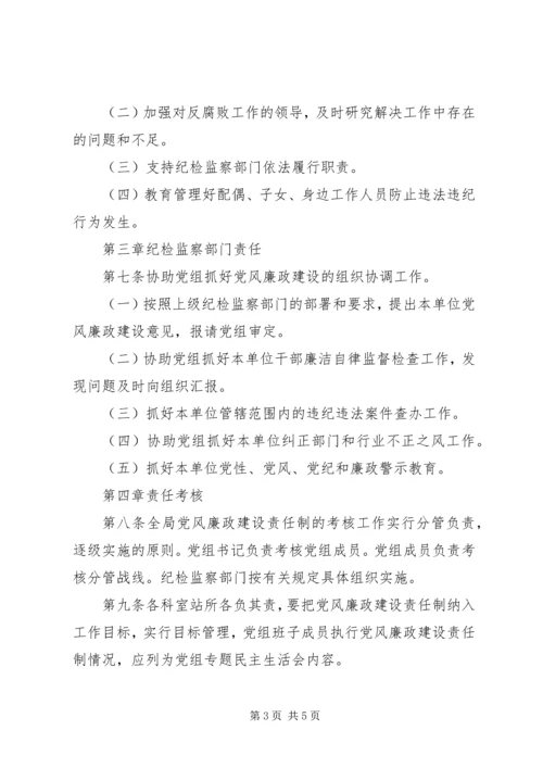 水利部党组关于实行党风廉政建设责任制实施办法_1 (2).docx