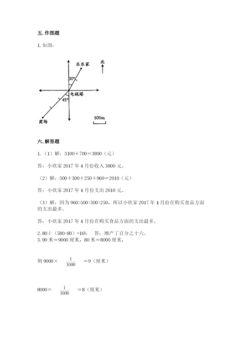 六年级下册数学期末测试卷精品（典优）.docx