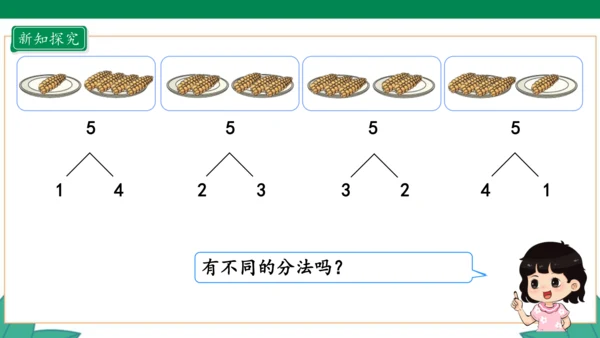 新人教版1年级上册 3.4 分与合 教学课件（27张PPT）
