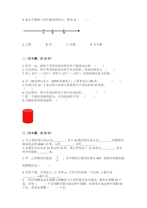 小学毕业班数学检测题附答案ab卷.docx