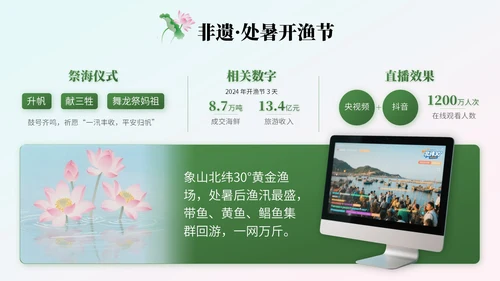 绿色中国风处暑节气知识讲座