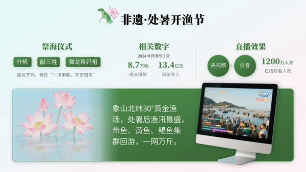 绿色中国风处暑节气知识讲座