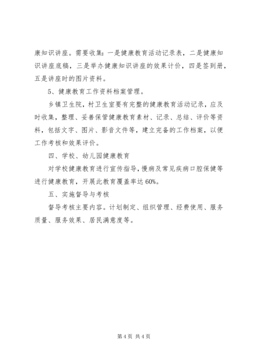 年度健康教育工作计划总结.docx