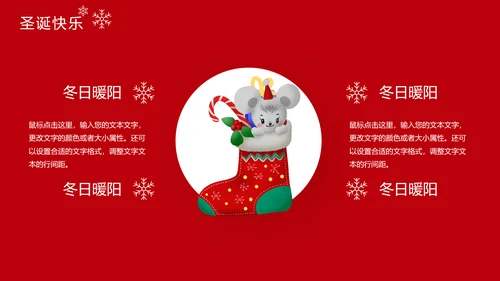 圣诞快乐节日主题组织活动策划宣传通用PPT模板