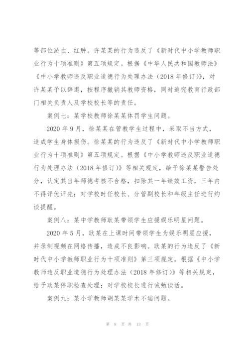师德师风警示教育典型案例.docx