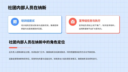 蓝色3D风大学校园社团招聘指南PPT模板