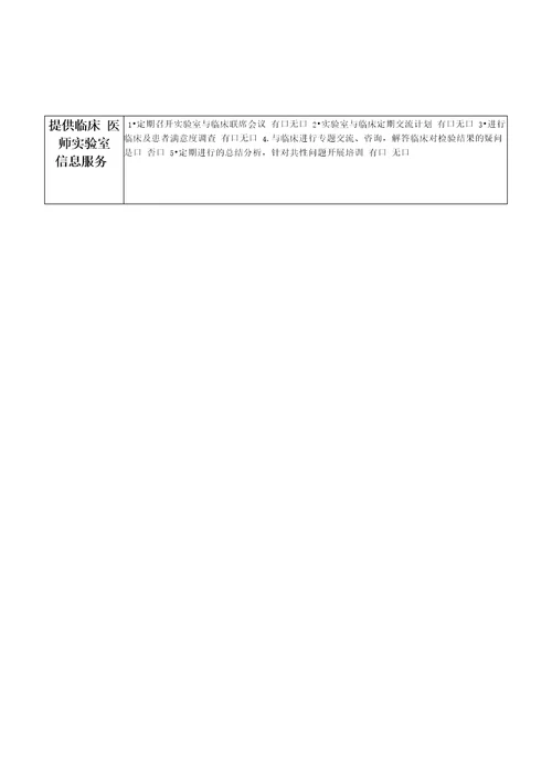 医技科室医疗质量督查记录表检验科、放射科、超声科、功能科、内镜室