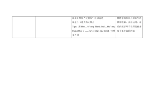 Unit 3 My friends  B  Fun time & Cartoon time 单元整体