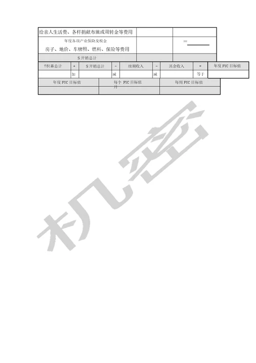 谢技武成功计划书