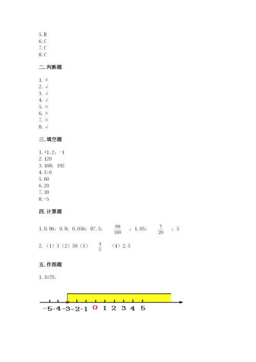 小升初六年级期末试卷含答案【培优b卷】.docx