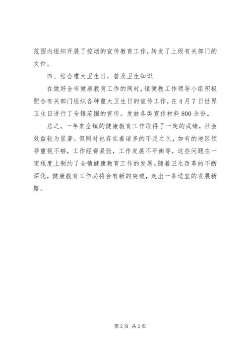 健康教育个人工作总结范文.docx