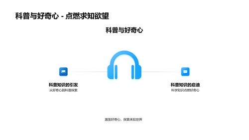 科普探索生活PPT模板