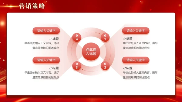 红色科技风光效烫金字大气开业大吉盛大开业商务通用PPT模板