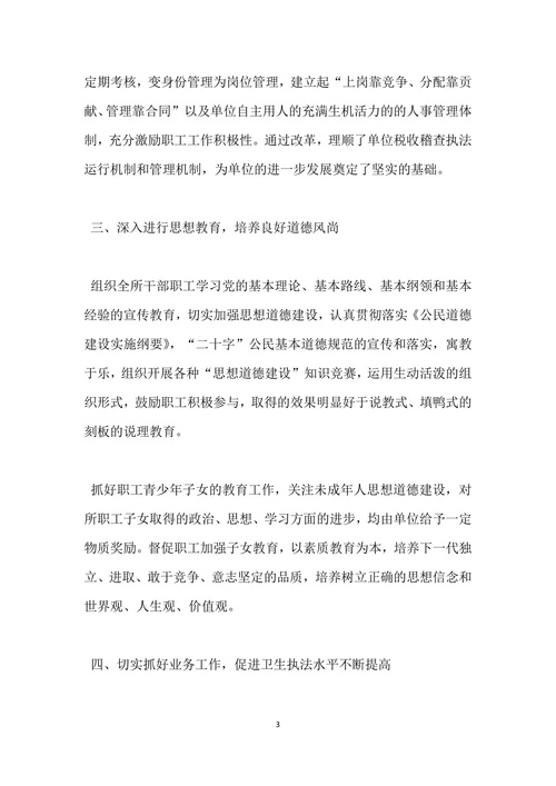 税务自查报告范文