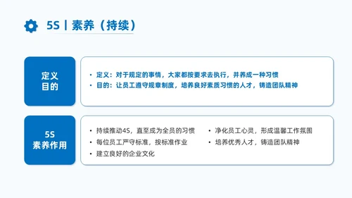 蓝色商务7S现场管理培训PPT课件