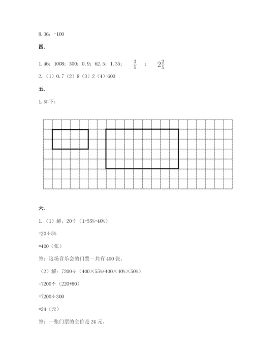 苏教版数学六年级下册试题期末模拟检测卷（考点精练）.docx