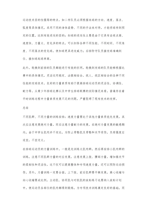 我国部分高中排球特长生力量训练的研究.docx