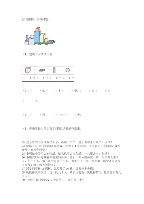 小学一年级数学应用题大全推荐.docx