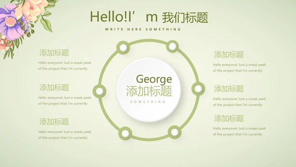 绿色清新春季护肤动态PPT