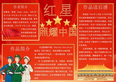 红星照耀中国手抄报word模板