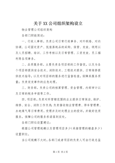 关于XX公司组织架构设立 (2).docx