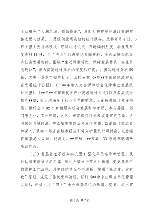 市统计局上半年工作总结及下半年工作计划.docx