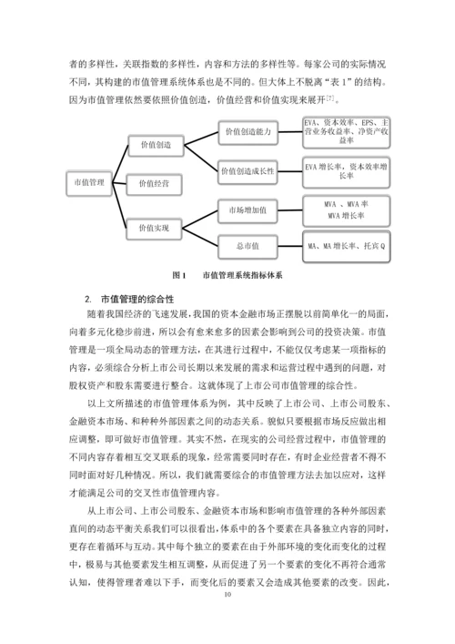 上市公司市值管理研究——以贵州百灵为例--毕业论文.docx