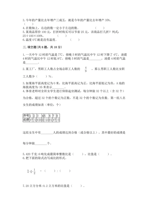 人教版六年级下册数学期末测试卷精品（能力提升）.docx