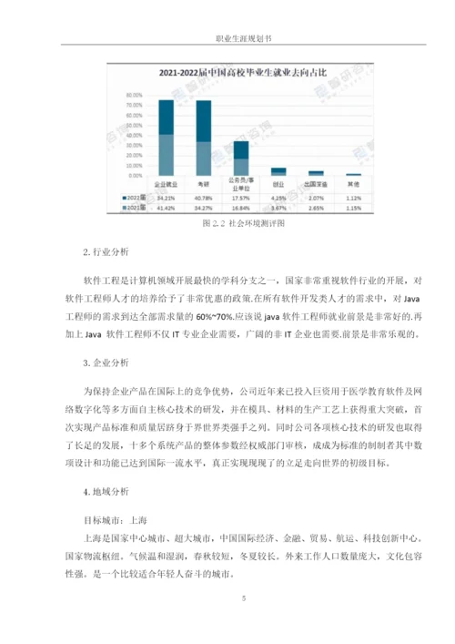 13页5100字软件工程专业职业生涯规划.docx