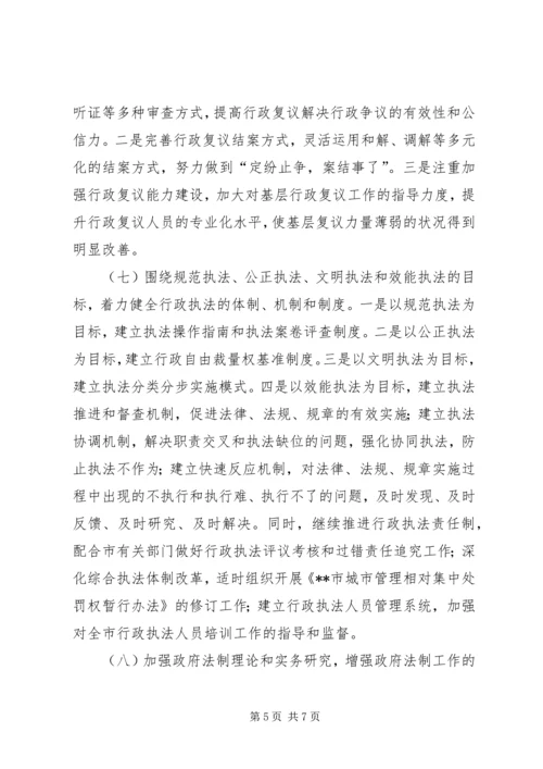 法制办年工作计划（市）.docx