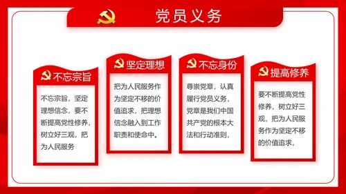 红色党建社会主义核心价值观党支部总结PPT