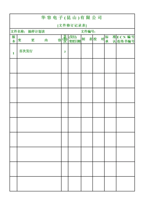 抽样计划表.docx