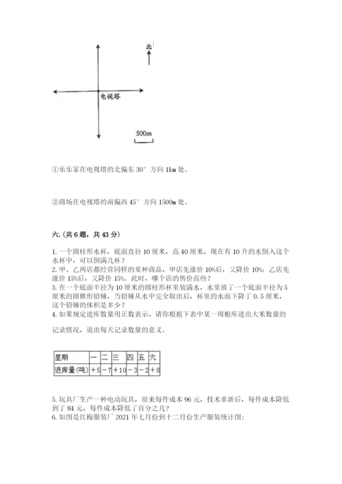 山西省【小升初】2023年小升初数学试卷及答案（夺冠系列）.docx