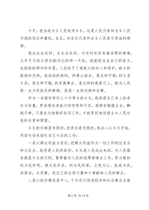 乡镇长任职工作总结.docx