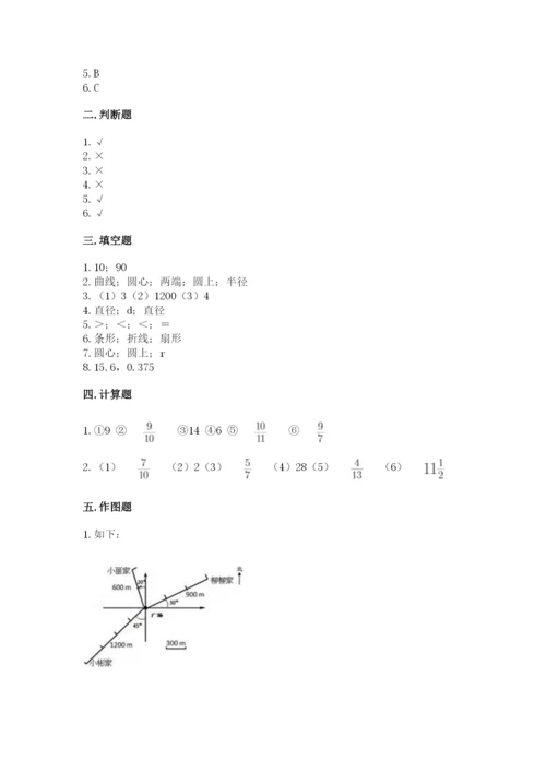 小学数学六年级上册期末模拟卷精品（各地真题）.docx