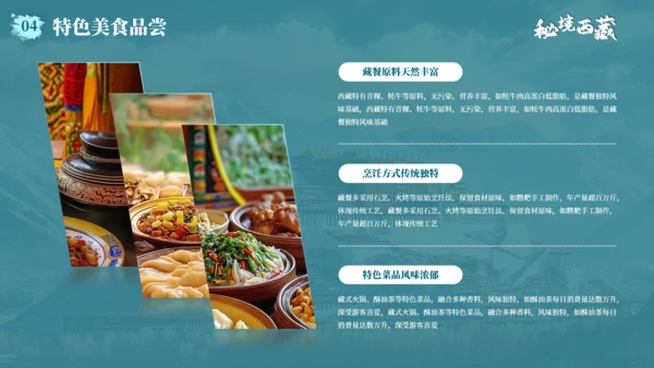 蓝色城市印象西藏旅游计划方案PPT模板
