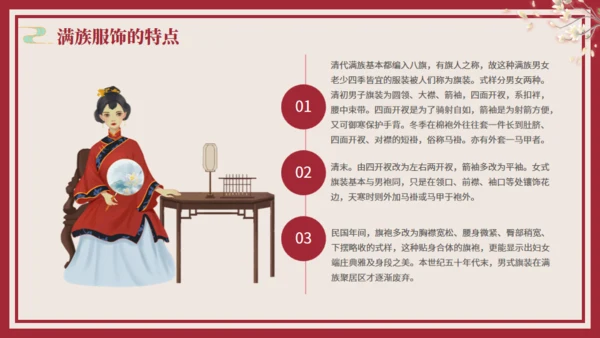 少数民族满族介绍通用PPT模板