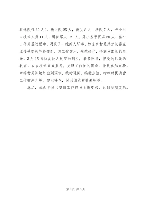 乡镇民兵整组工作总结总结.docx