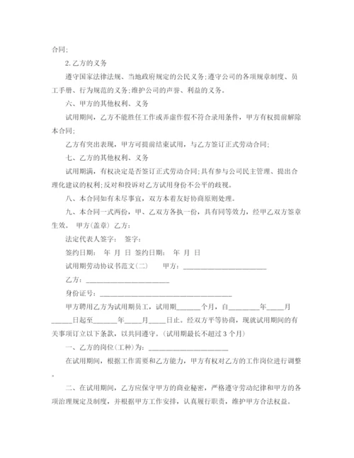 2023年试用期劳动协议书.docx