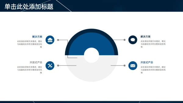 深蓝色多端线条商业计划书通用PPT