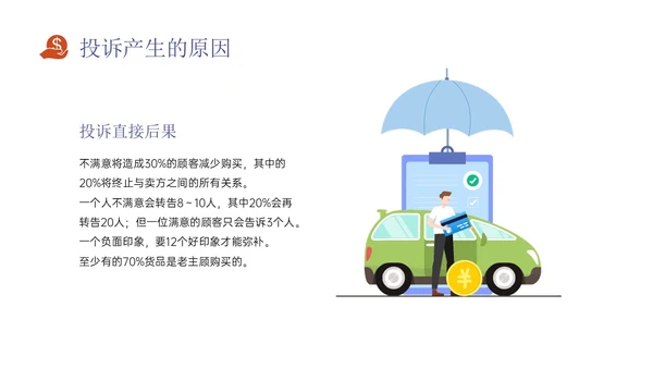 红蓝色扁平插画风银行投诉处理培训PPT课件