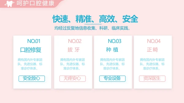 简约大气牙科口腔动态PPT