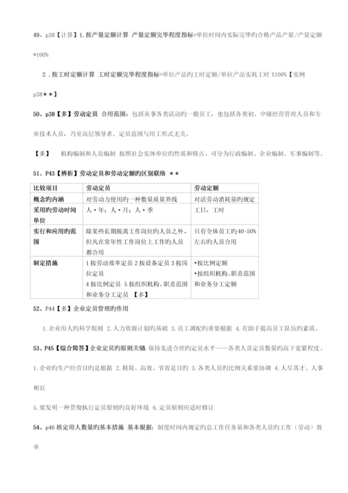 2023年三级级人力资源管理师复习重点.docx